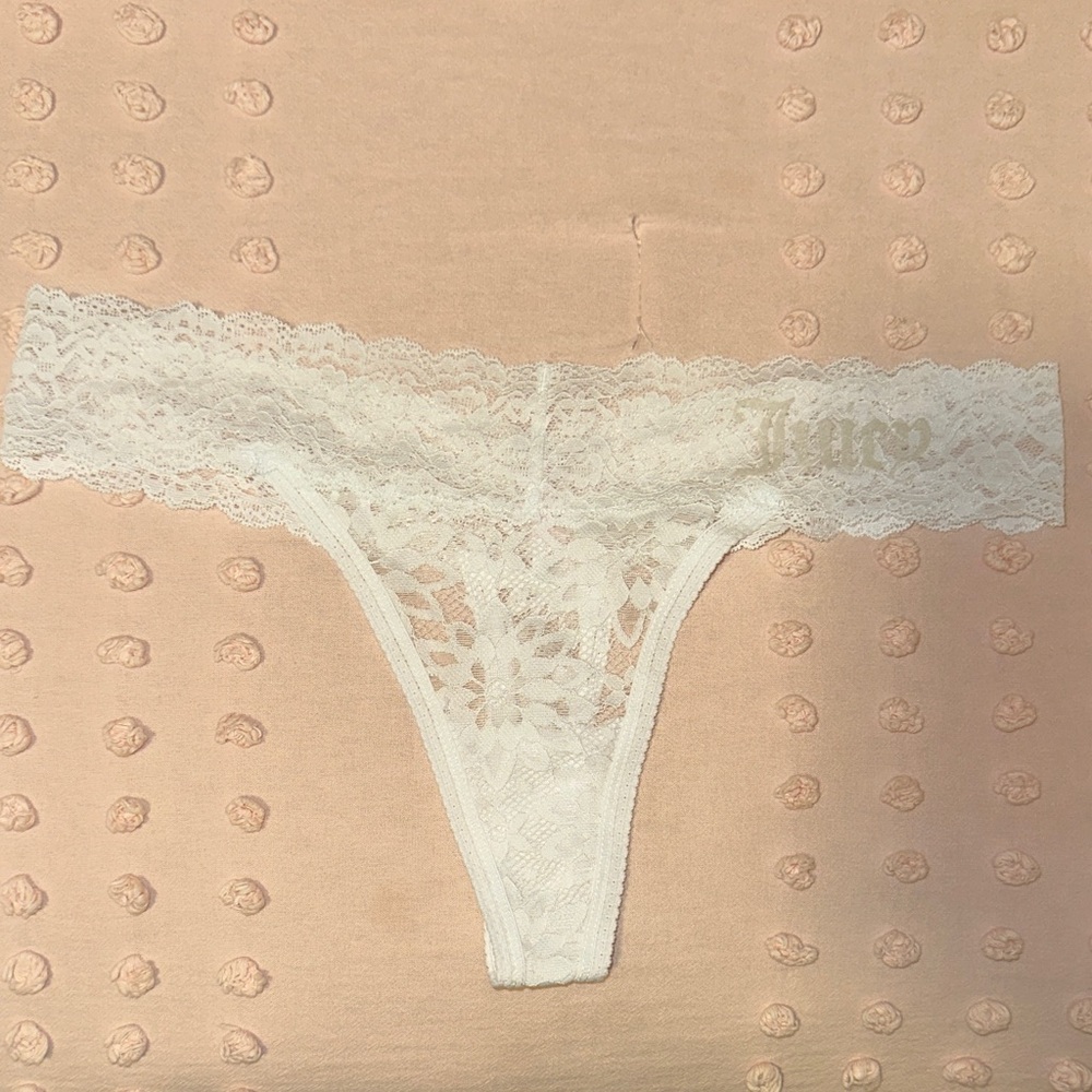 Juicy Couture White Lace Panties